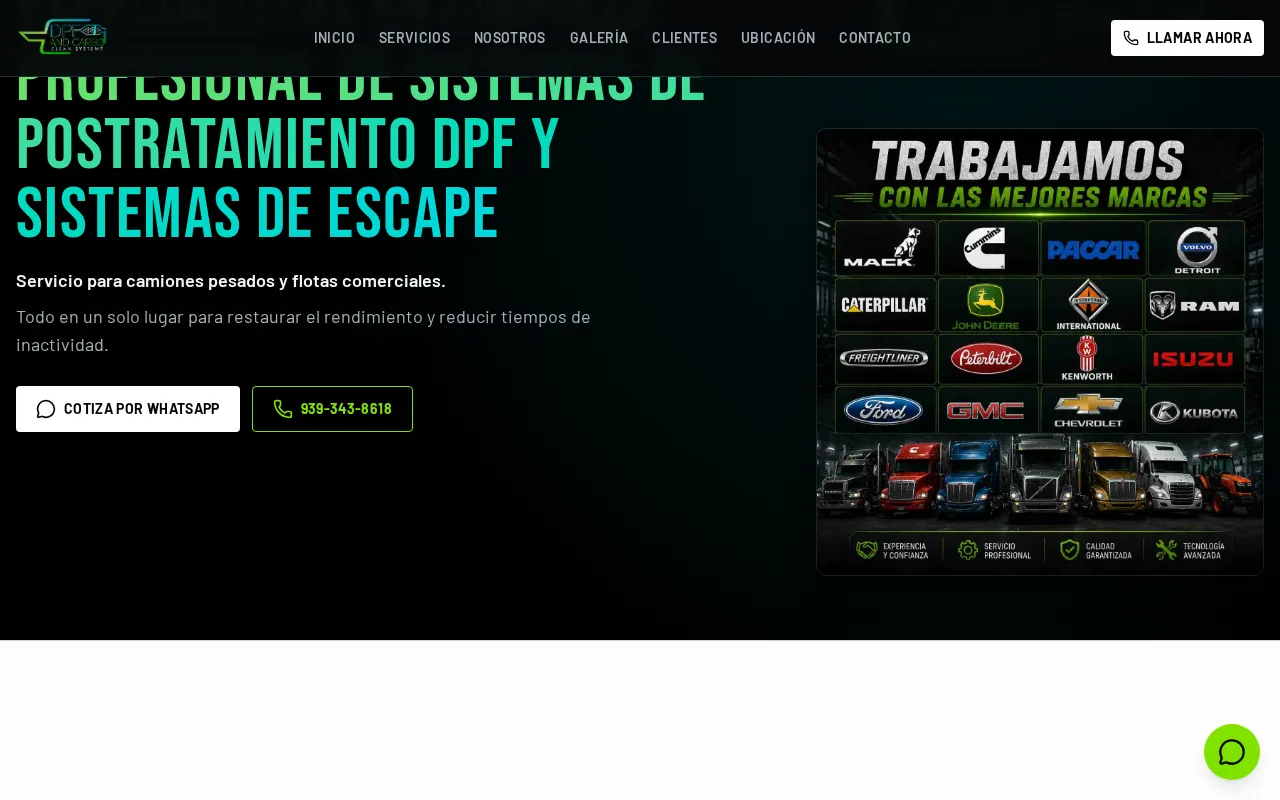 DPF Clean PR - página web diseñada por Olarte Digital Hub