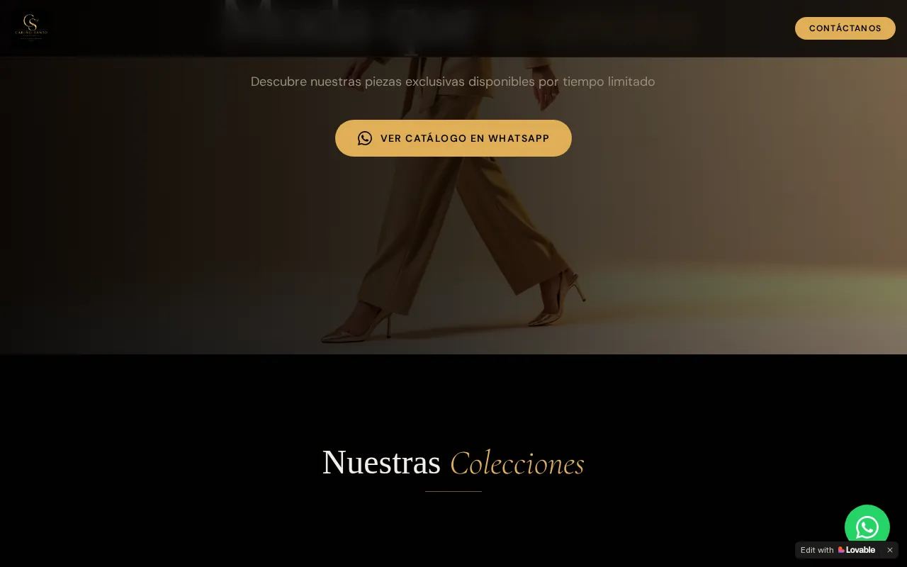 Moda Enamora - página web diseñada por Olarte Digital Hub